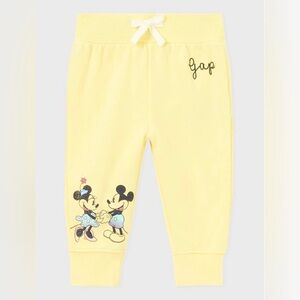 Baby Gap- Yellow Mickey Mouse Disney Pull On Jogger. Size 2T